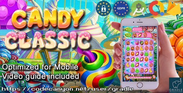 Candy Deluxe (Admob + GDPR + Android Studio)