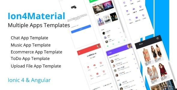 Ion4Material - UI Ionic Full App Templates