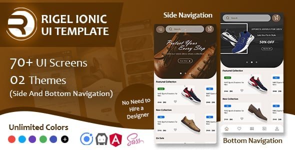 Rigel - Ionic 4 Ecommerce UI Template